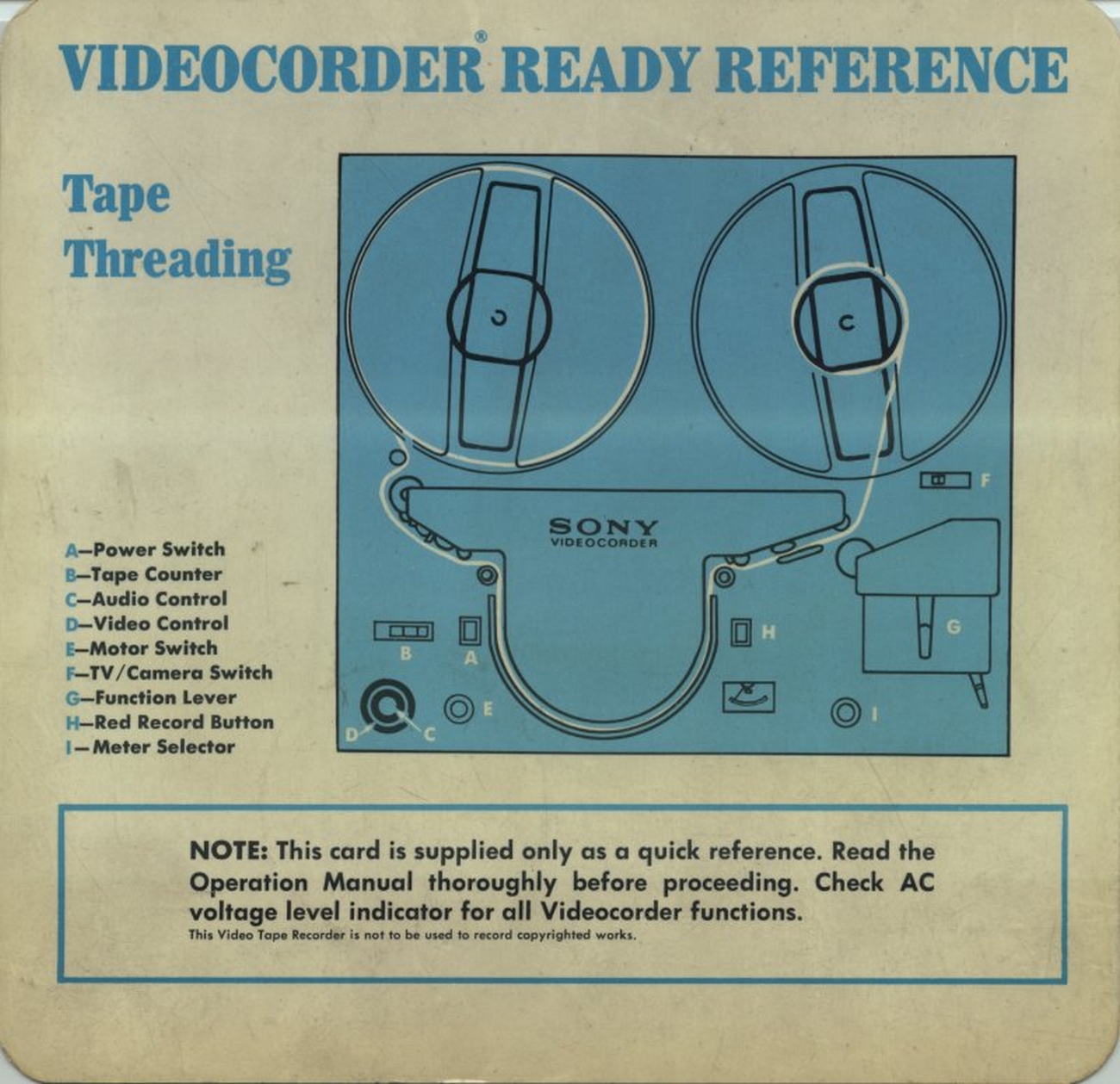 How to thread the 1/2" tape